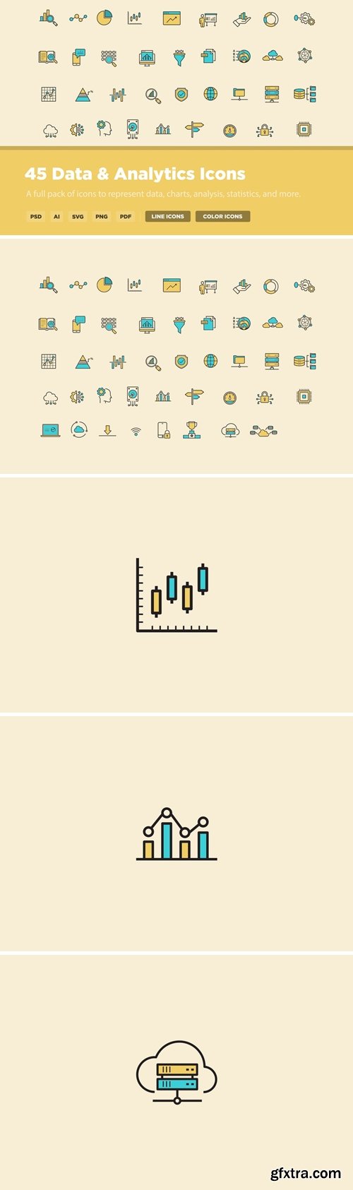 45 Data & Analytics Icons