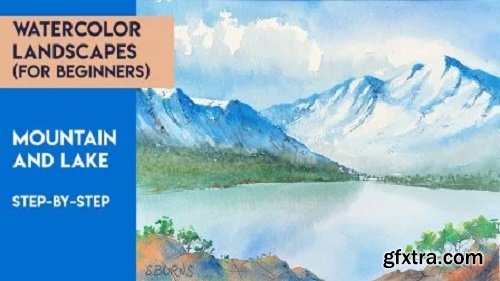 Watercolor Landscapes for Beginners - Step by Step Mountain