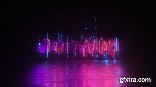 Videohive - Cyber Glitch - Neon Logo Reveal - 23839826