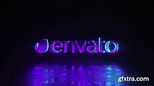 Videohive - Cyber Glitch - Neon Logo Reveal - 23839826