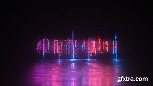 Videohive - Cyber Glitch - Neon Logo Reveal - 23839826