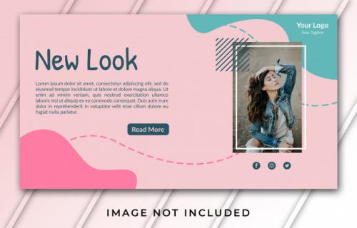 Banner Template For New Look Premium PSD