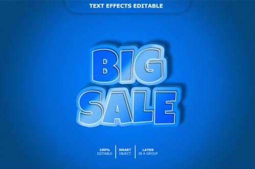 Big Sale 3d Text Style Effect Premium PSD