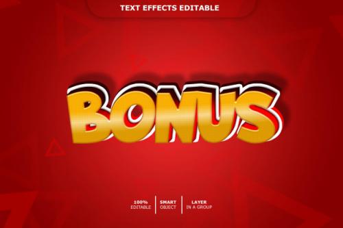 Bonus 3d Text Style Effect Premium PSD