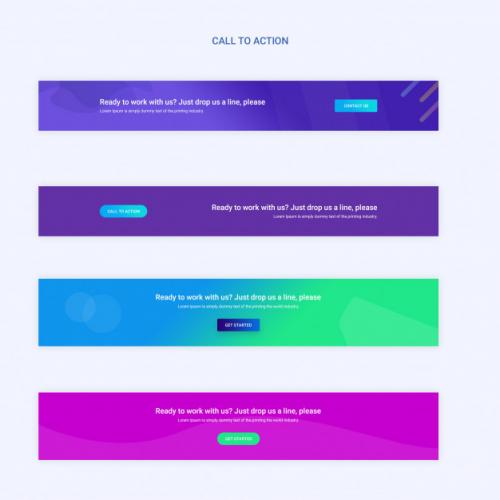 Call To Action Banners Premium PSD