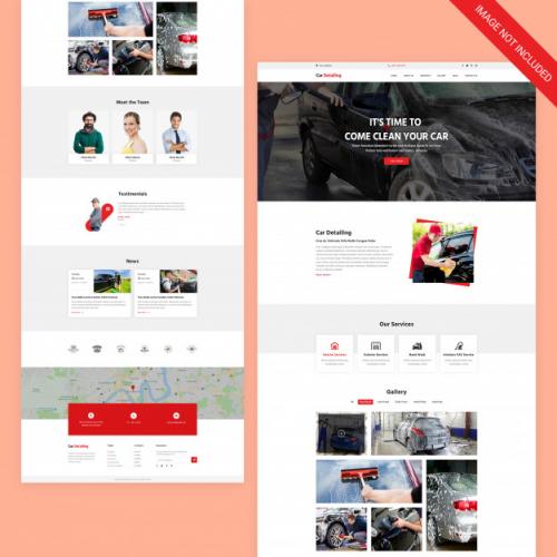 Car Service Webpage Premium PSD