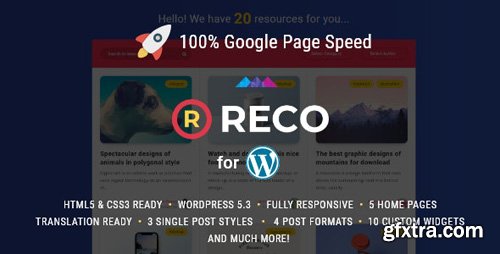 ThemeForest - Reco v4.1.0 - Minimal Theme for Freebies - 22300581 - NULLED