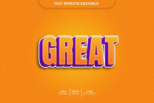 Great Editable Text Effect Premium PSD