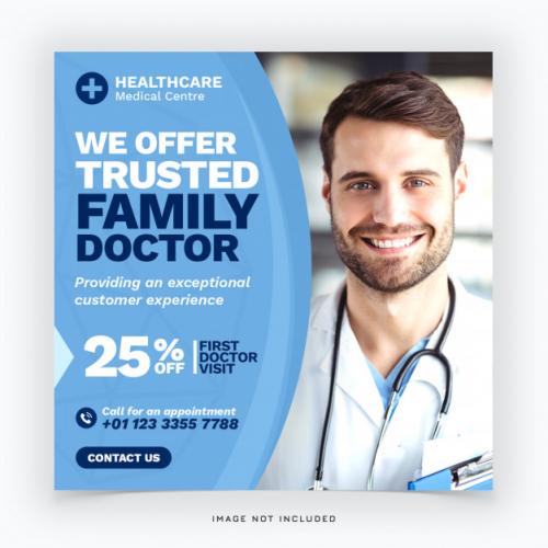 Medical Healthcare Web Banner Premium PSD