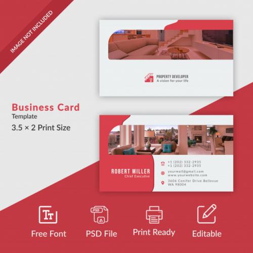 Real Estate Business Card Premium PSD