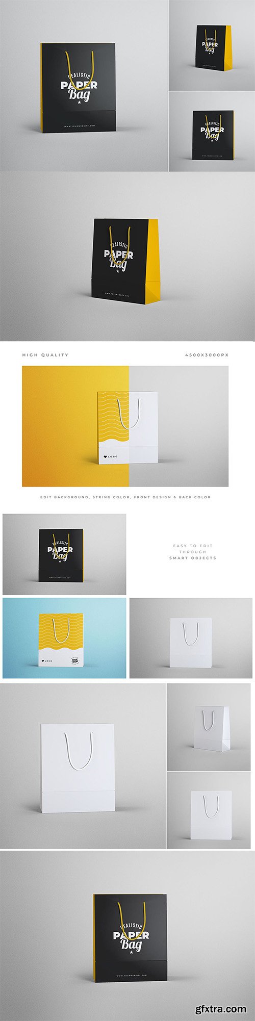 Paper Bag Branding Mockups