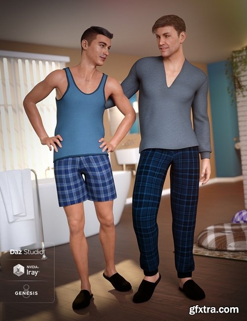 Daz3D - dForce Pajamas for Genesis 8 Male(s)