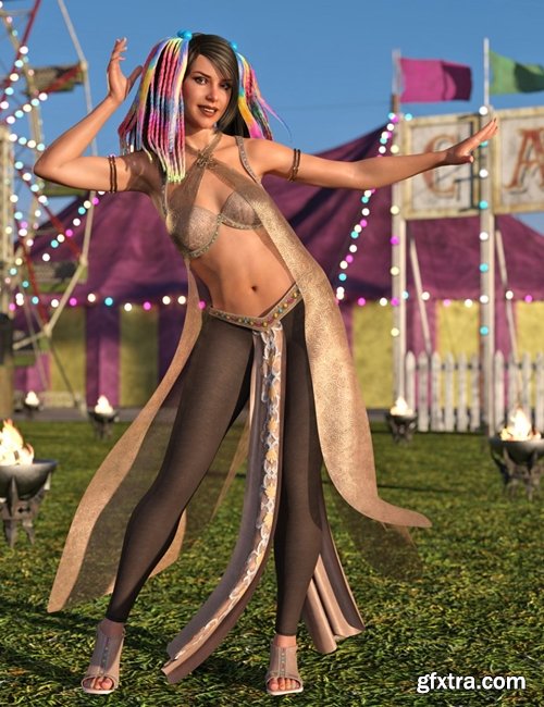 Daz3D - dForce Khamsin Outfit for Genesis 8 Female(s)