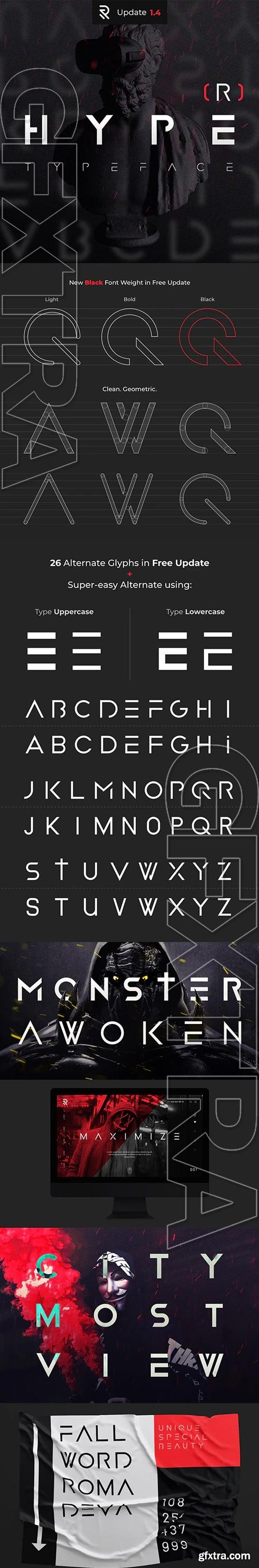 GraphicRiver - HYPE(R) Strong Modern Font V1.4 - 22456885