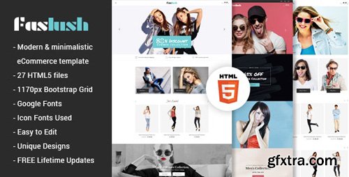 ThemeForest - Faslush v1.0 - A Modern & Minimalistic eCommerce HTML5 Template - 22071463