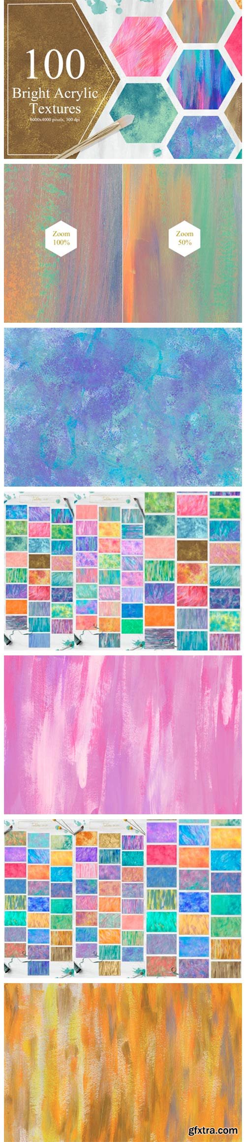 100 Bright Acrylic Textures 4077246