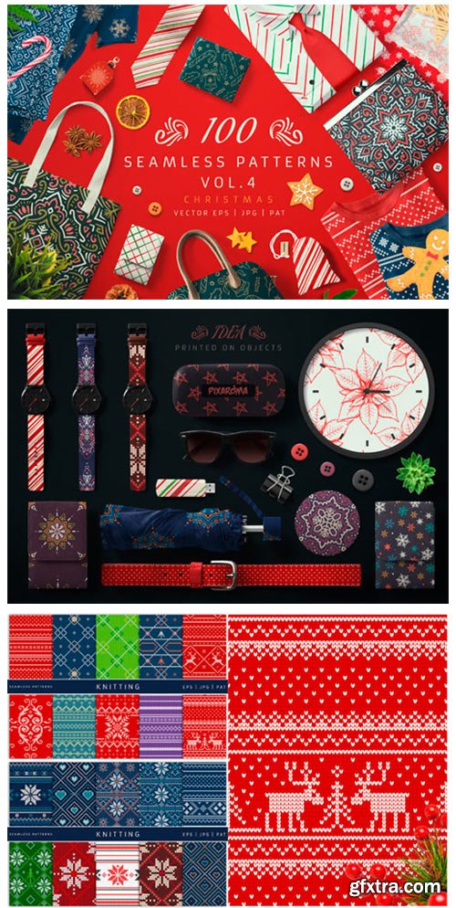 100 Seamless Patterns Vol.4 Xmas 4081680