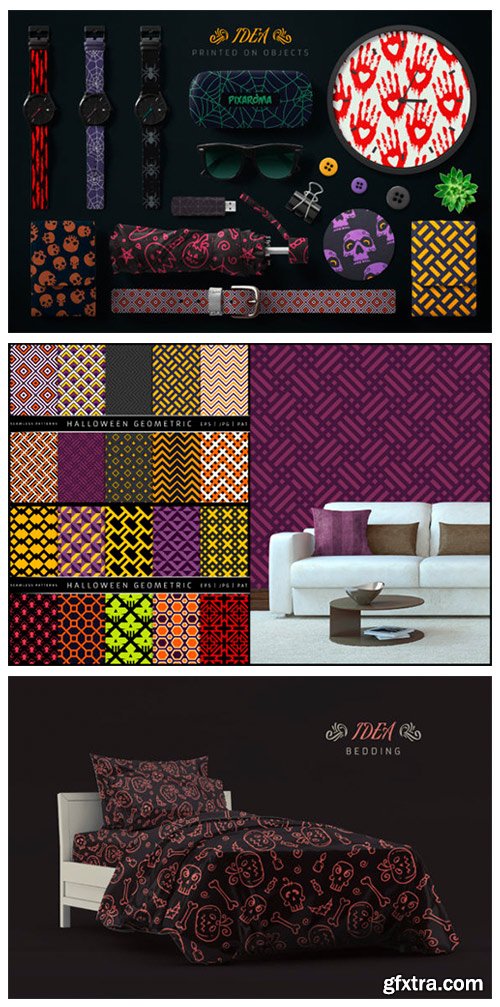 100 Seamless Patterns Vol.3 Halloween 4081634