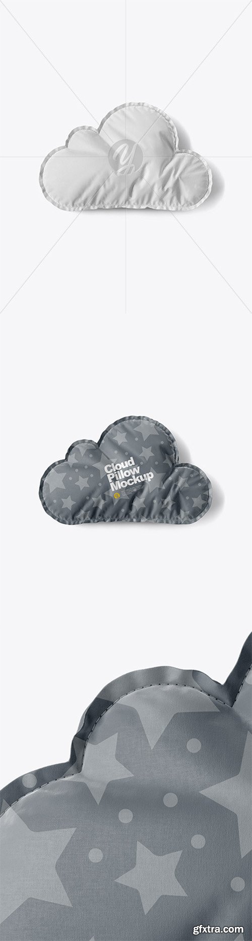 Cloud Pillow Mockup - Top View 30820