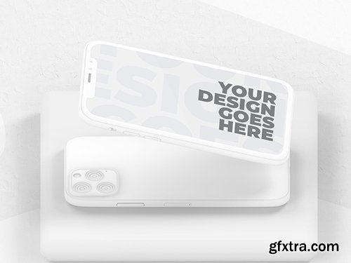 Clay Style Smartphone Mockup 346930865