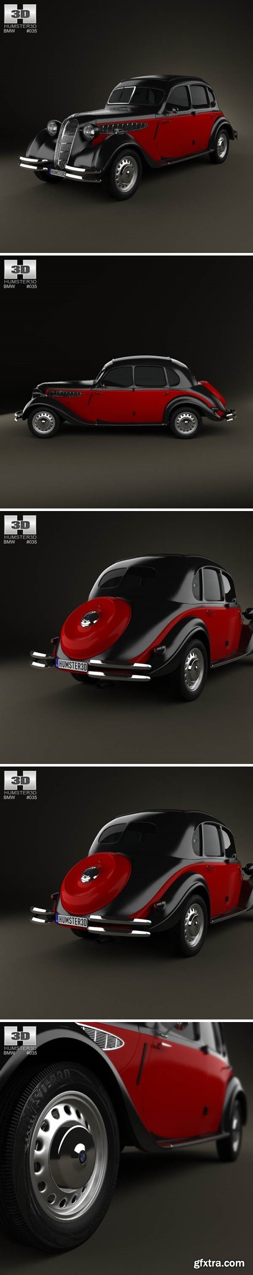 BMW 326 1941 3D Model