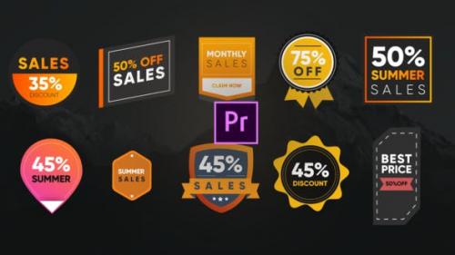 Videohive - Colorful Sales Badges- Premiere Pro