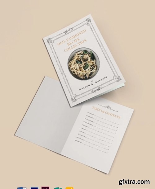 Antique-cookbook-Template