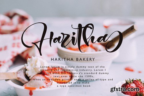 CM - Gesttrak Stunning Script Fonts 4900705