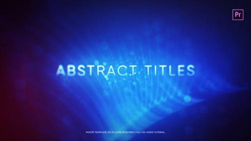 Videohive - Abstract Titles Mogrt