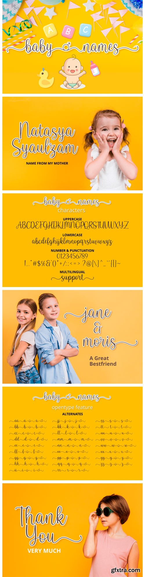 Baby Names Font