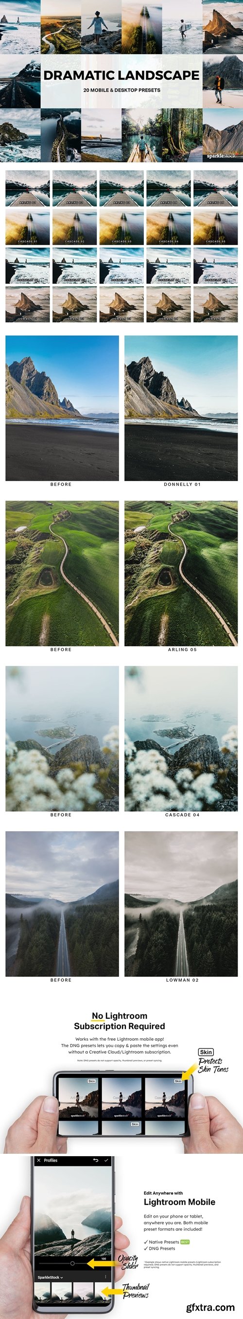 20 Dramatic Landscape Lightroom Presets and LUTs