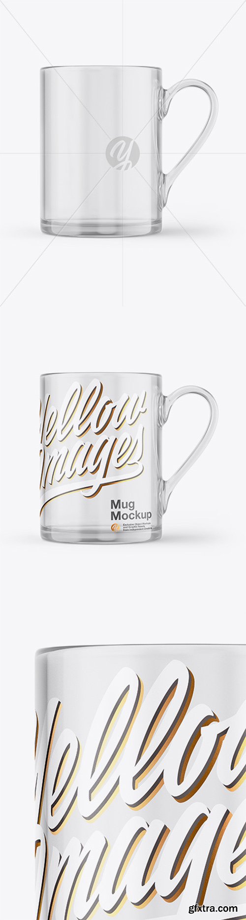 Transparent Glass Mug Mockup 44758