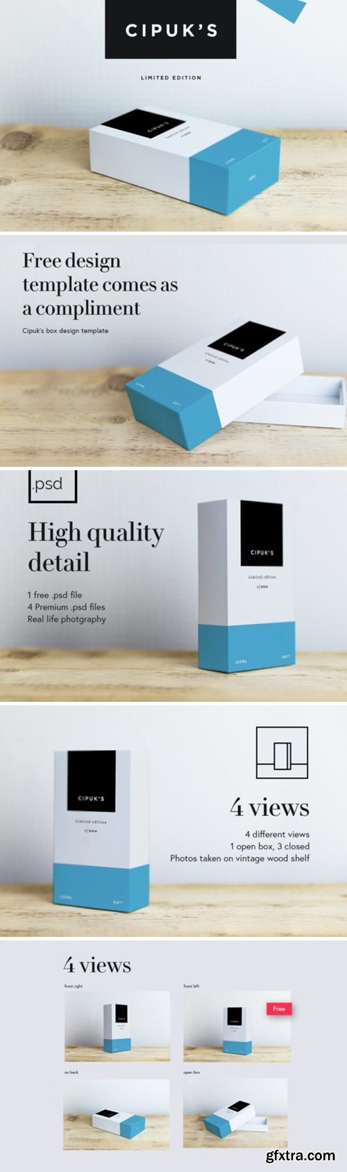 Cipuks Premium Box Mockup / Template 4100339