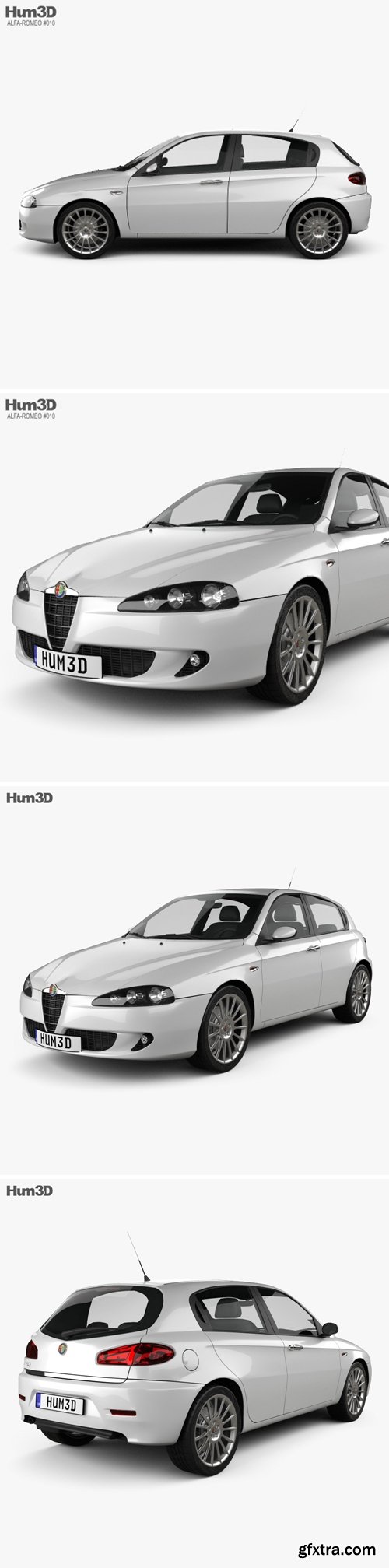 Alfa Romeo 147 5-door 2009 3D Model