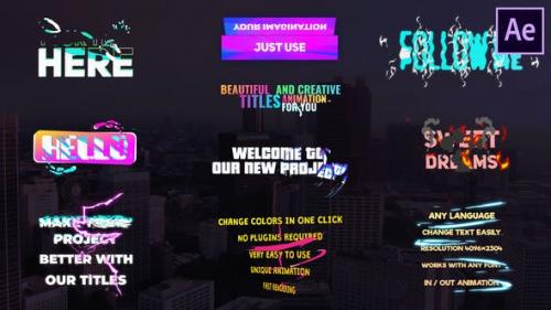 Videohive - Creative Gradient Titles | After Effects