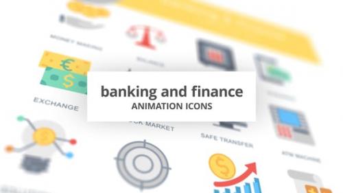 Videohive - Banking and Finance - Animation Icons