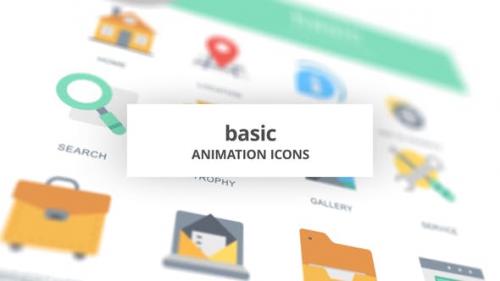 Videohive - Basic - Animation Icons