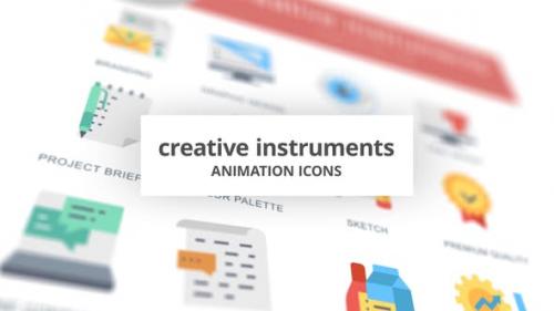 Videohive - Creative Instruments - Animation Icons