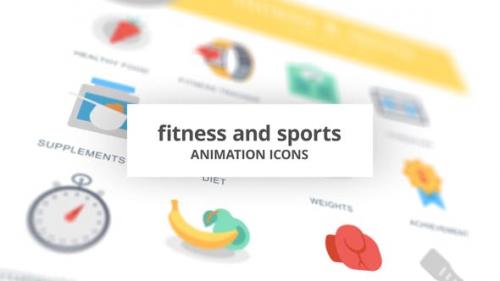 Videohive - Fitness and Sports - Animation Icons