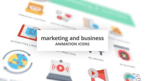 Videohive - Marketing and Business - Animation Icons