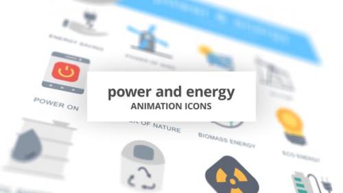 Videohive - Power and Energy - Animation Icons