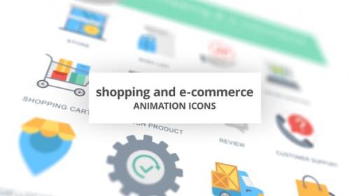 Videohive - Shopping and E-Commerce - Animation Icons