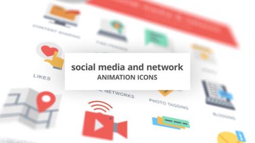 Videohive - Social Media and Network - Animation Icons