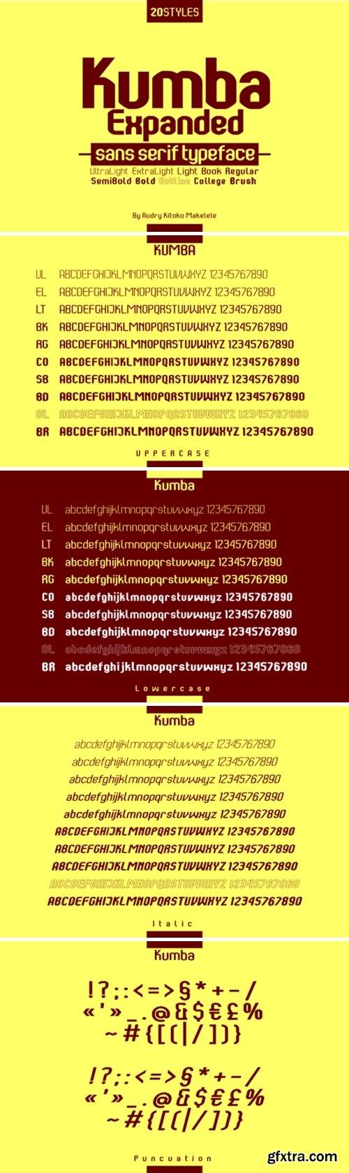 Kumba Expanded Font