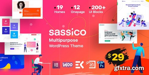 ThemeForest - Sassico v1.9 - Multipurpose Saas Startup Agency WordPress Theme - 25081433