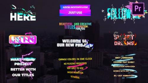 Videohive - Creative Gradient Titles | Premiere Pro MOGRT