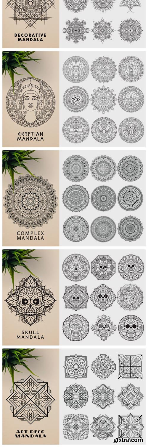 300 Vector Mandala Ornaments 4093516