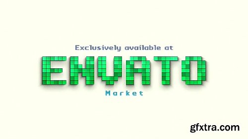 Videohive 8bit - Animated Pixels Typeface 23203402