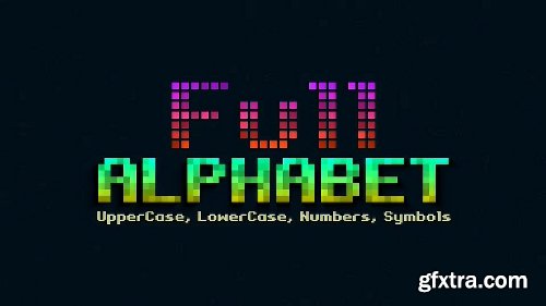 Videohive 8bit - Animated Pixels Typeface 23203402