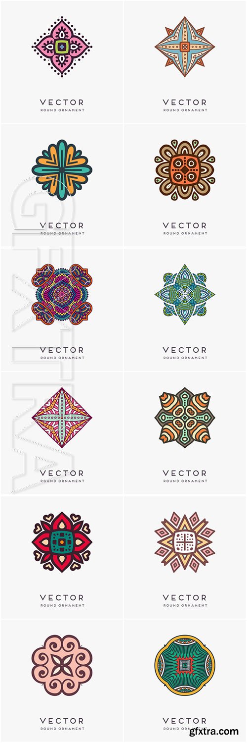 Decorative hand drawn mandala vector illustration # 7